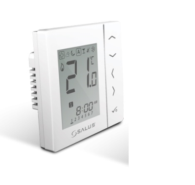 TERMOSTAT DIGITAL WIRELESS MONTAJ IN DOZA SALUS VS10WRF - 230 V ALB