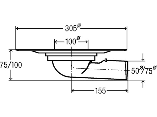 IESIRE ORIZONTALA DN 50