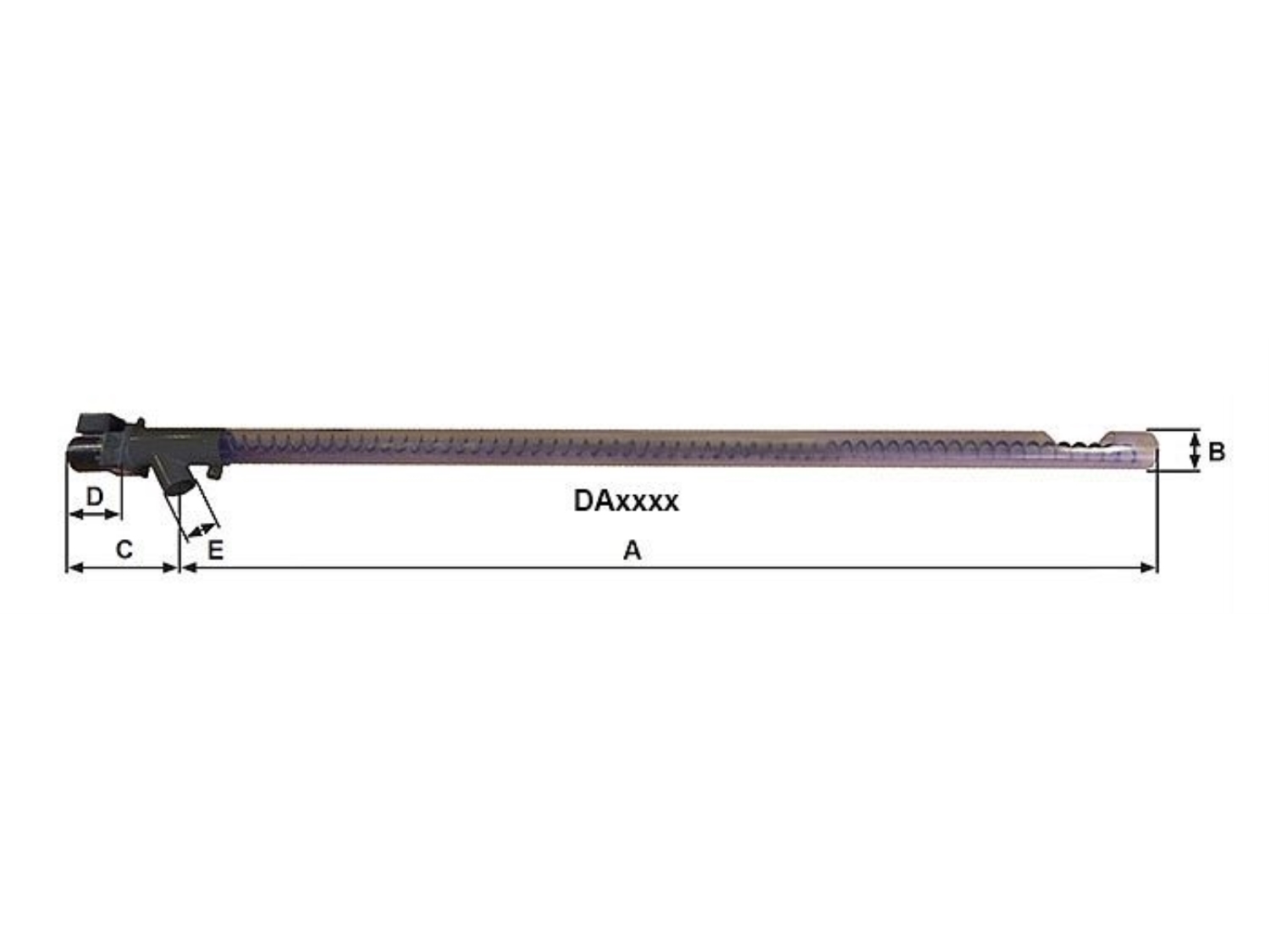 ALIMENTATOR PELETI ATMOS DA 2500 MM PENTRU ARZATOR ATMOS A25 1