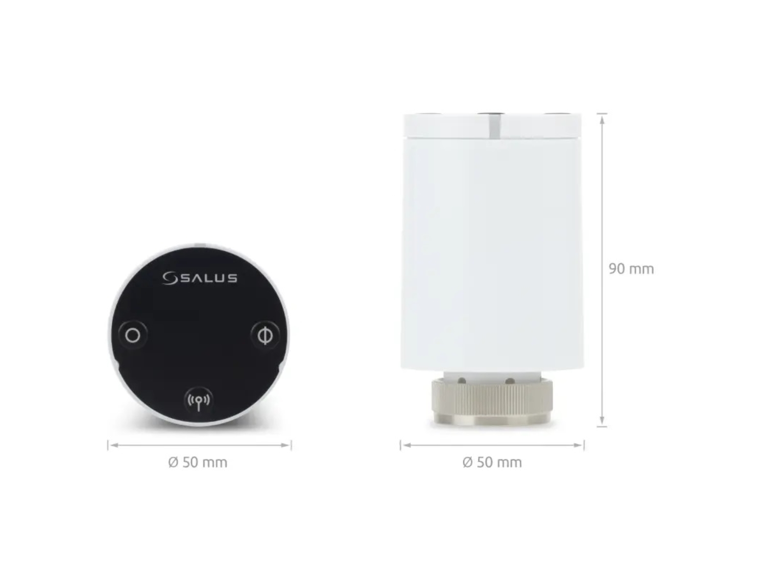 CAP TERMOSTATIC CU COMUNICARE WIRELESS MINI CU BATERII SALUS TRV10 RFM 2