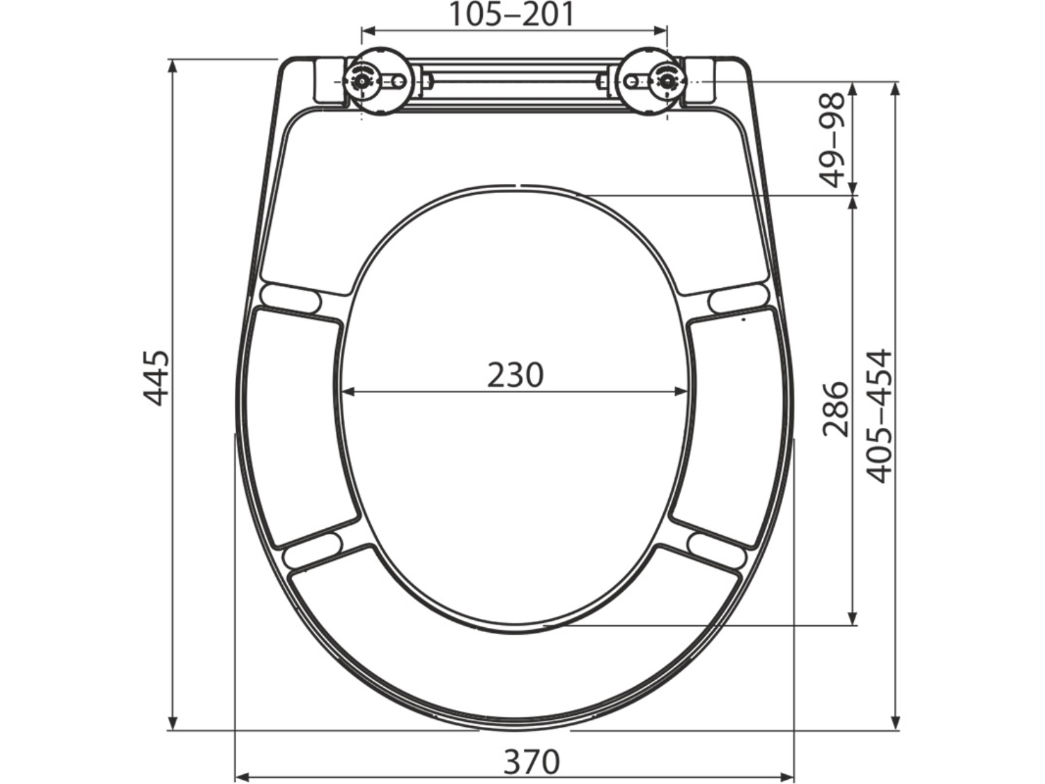 CAPAC PENTRU VAS WC SOFTCLOSE UNIVERSAL DUROPLAST - A604 2