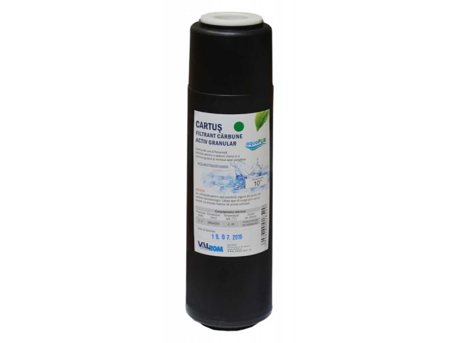 CARTUS FILTRANT AQUAPUR CU CARBUNE ACTIV GRANULAR 7 2