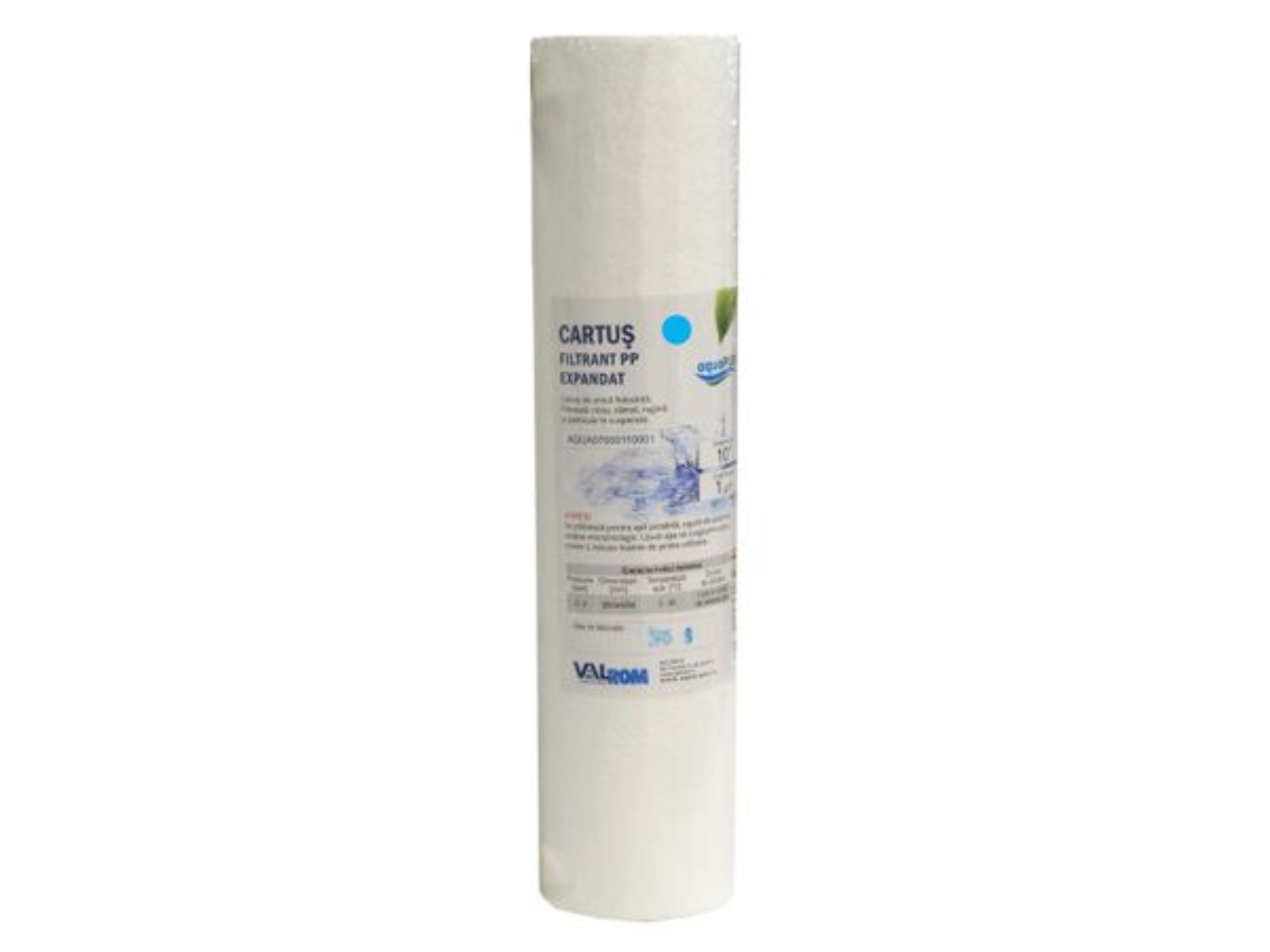 CARTUS FILTRANT AQUAPUR DIN POLIPROPILENA EXPANDATA 20 - 20 MICRONI 1