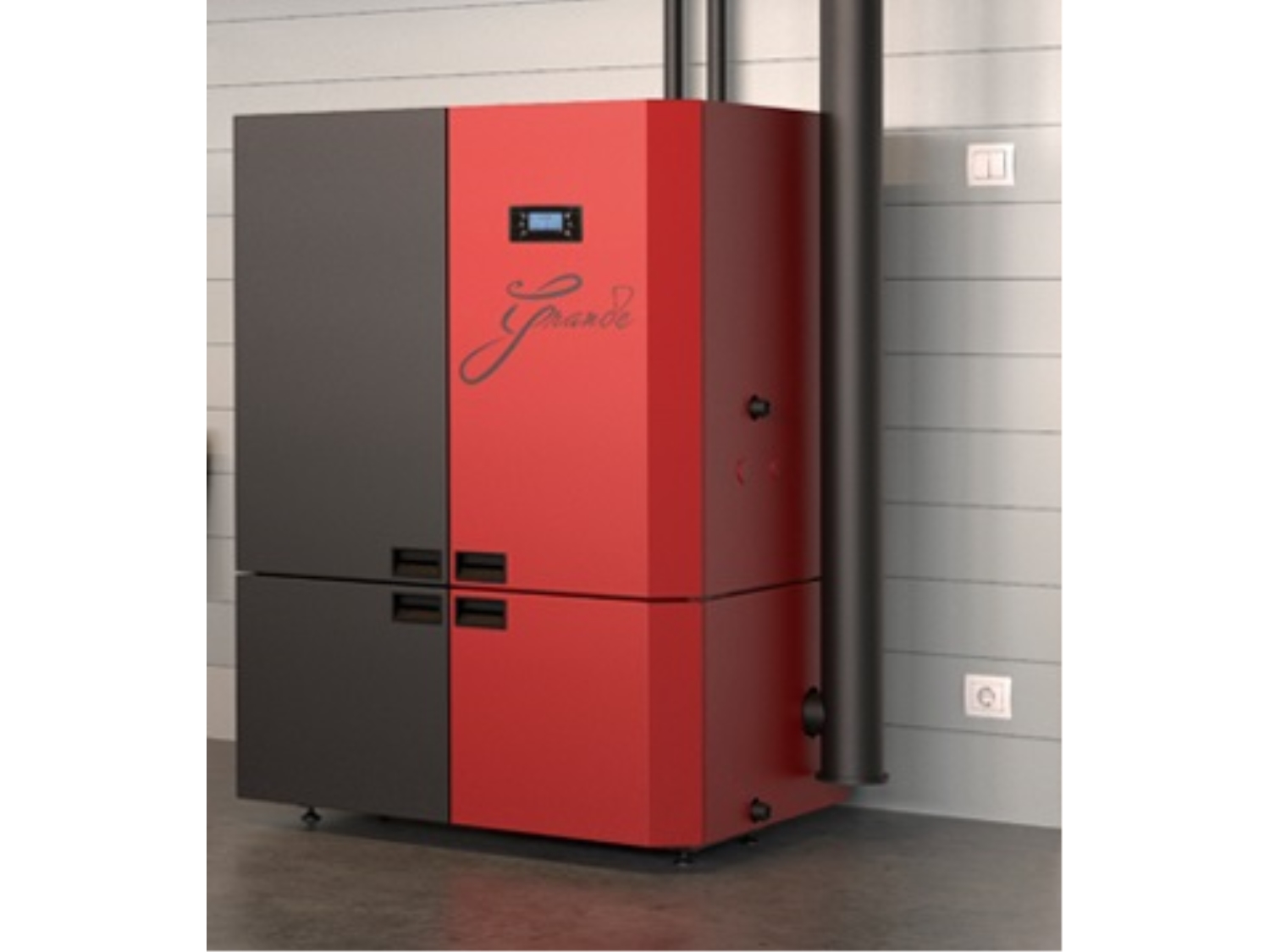 CAZAN COMPACT PE PELETI ALFAPLAM GRANDE - 28 KW 1