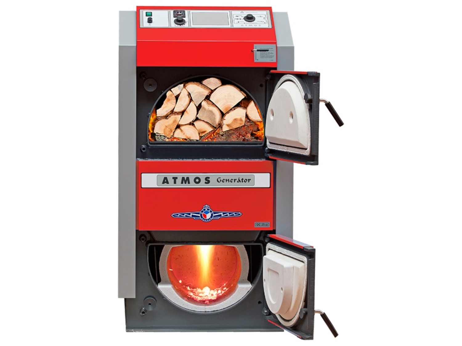CAZAN PE LEMNE CU GAZEIFICARE ATMOS DC 50 GSX - 49 KW 2