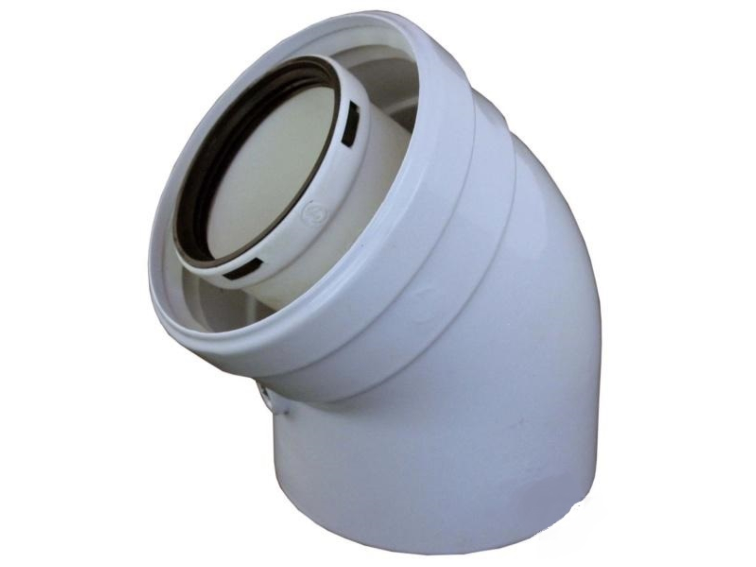 COT COAXIAL EVACUARE GAZE ARSE CONDENSATIE D=60/100 - 45 GRADE 2