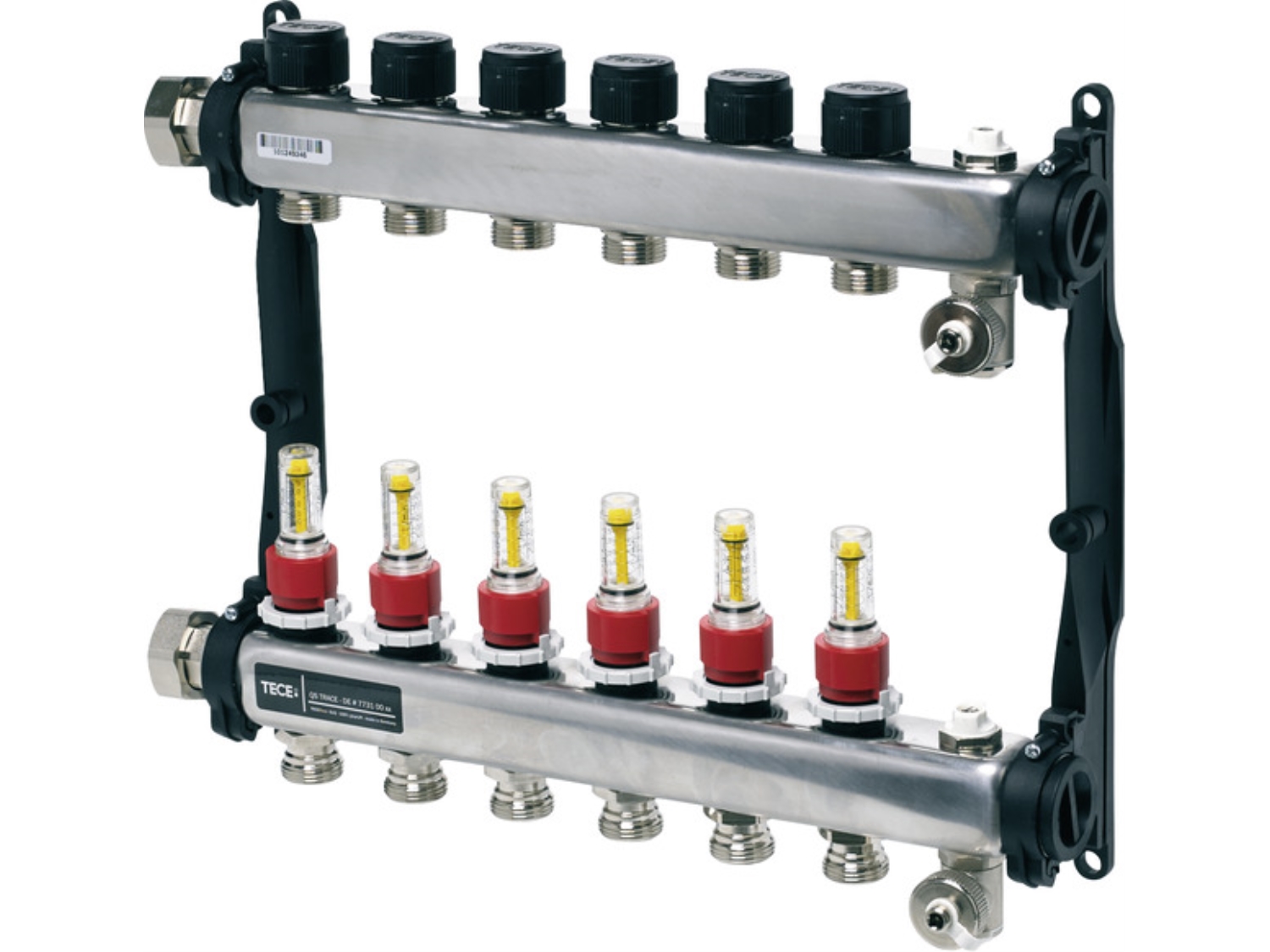 DISTRIBUITOR INOX CU DEBITMETRE TECEFLOOR SLQ 3/4 X1 - 6 CAI 1