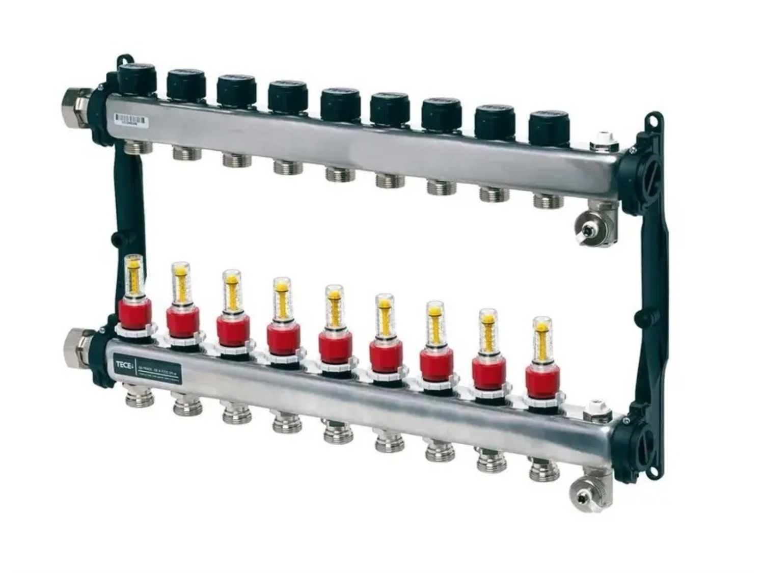 DISTRIBUITOR INOX CU DEBITMETRE TECEFLOOR SLQ 3/4 X1 - 9 CAI 1