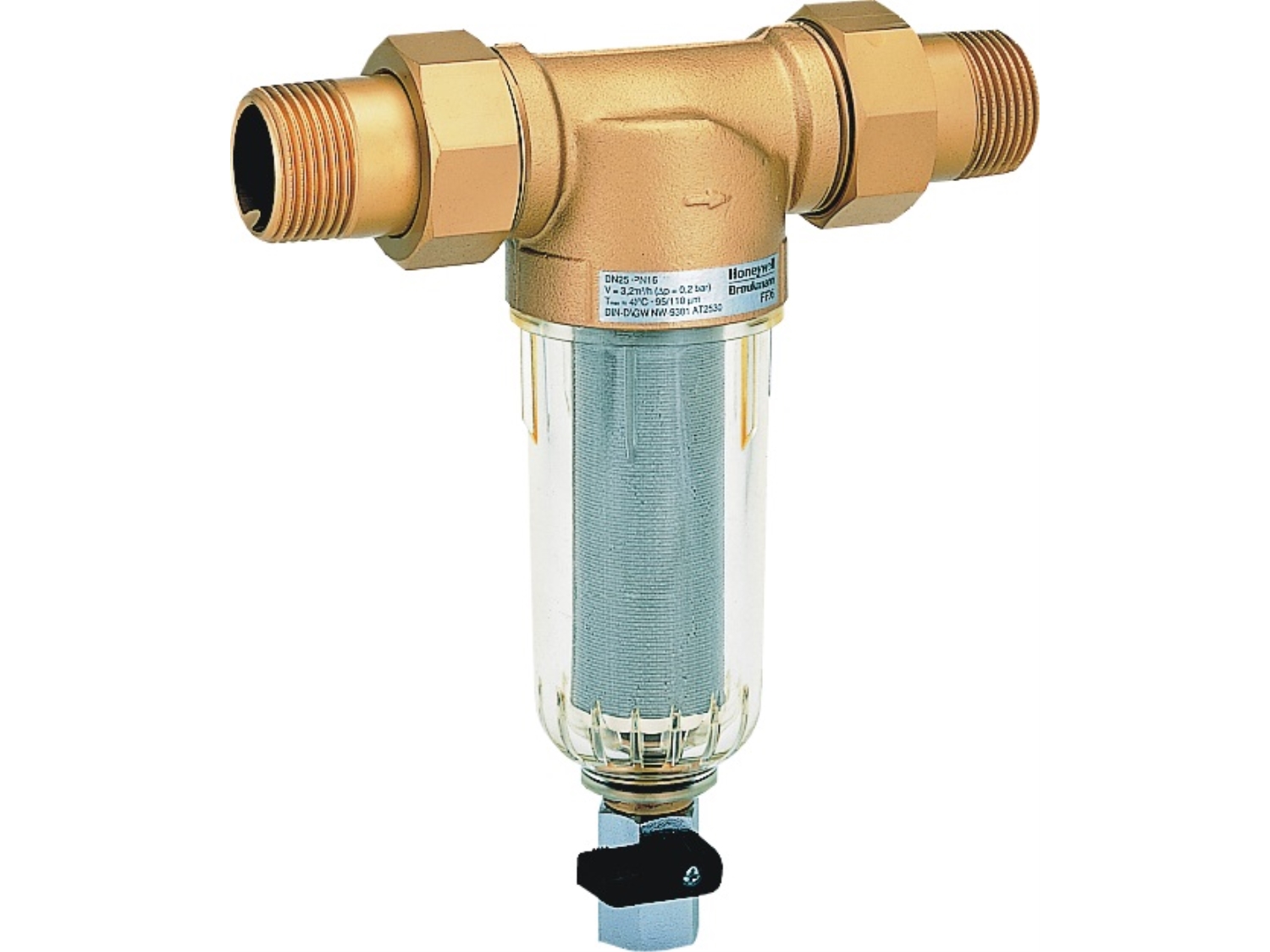 FILTRU APA CU PURJARE MANUALA RESIDEO BRAUKMANN MINIPLUS FF06 - 1 1