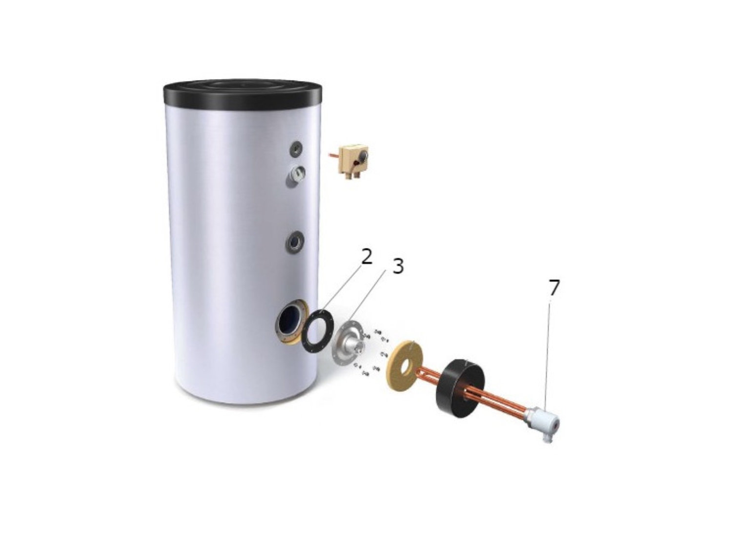 KIT ELEMENT ELECTRIC DE INCALZIRE BOILERE TESY 6 KW 2