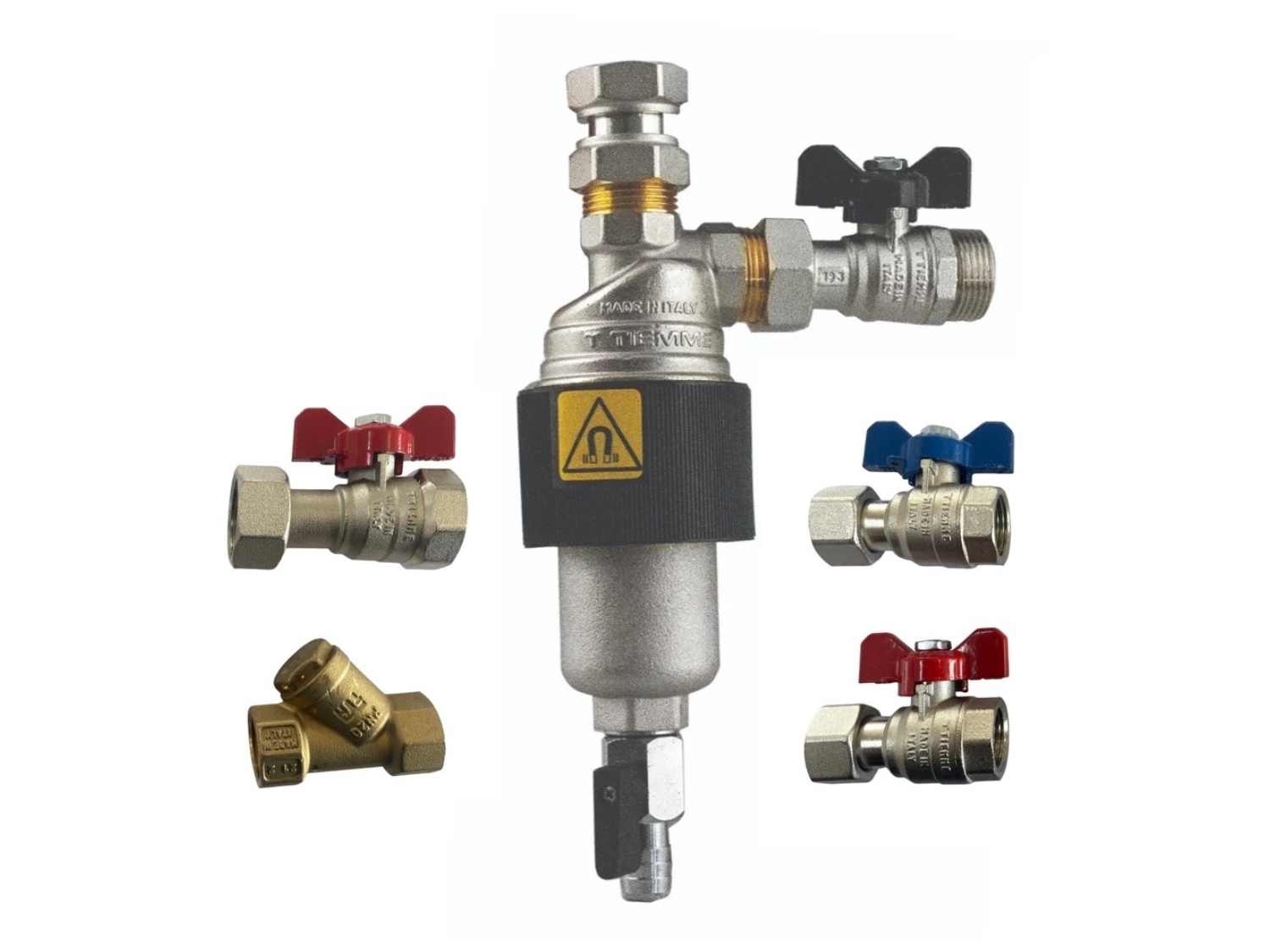 KIT PENTRU INSTALARE CENTRALA TERMICA CU FILTRU MAGNETIC TIEMME T-MAG 3/4 1