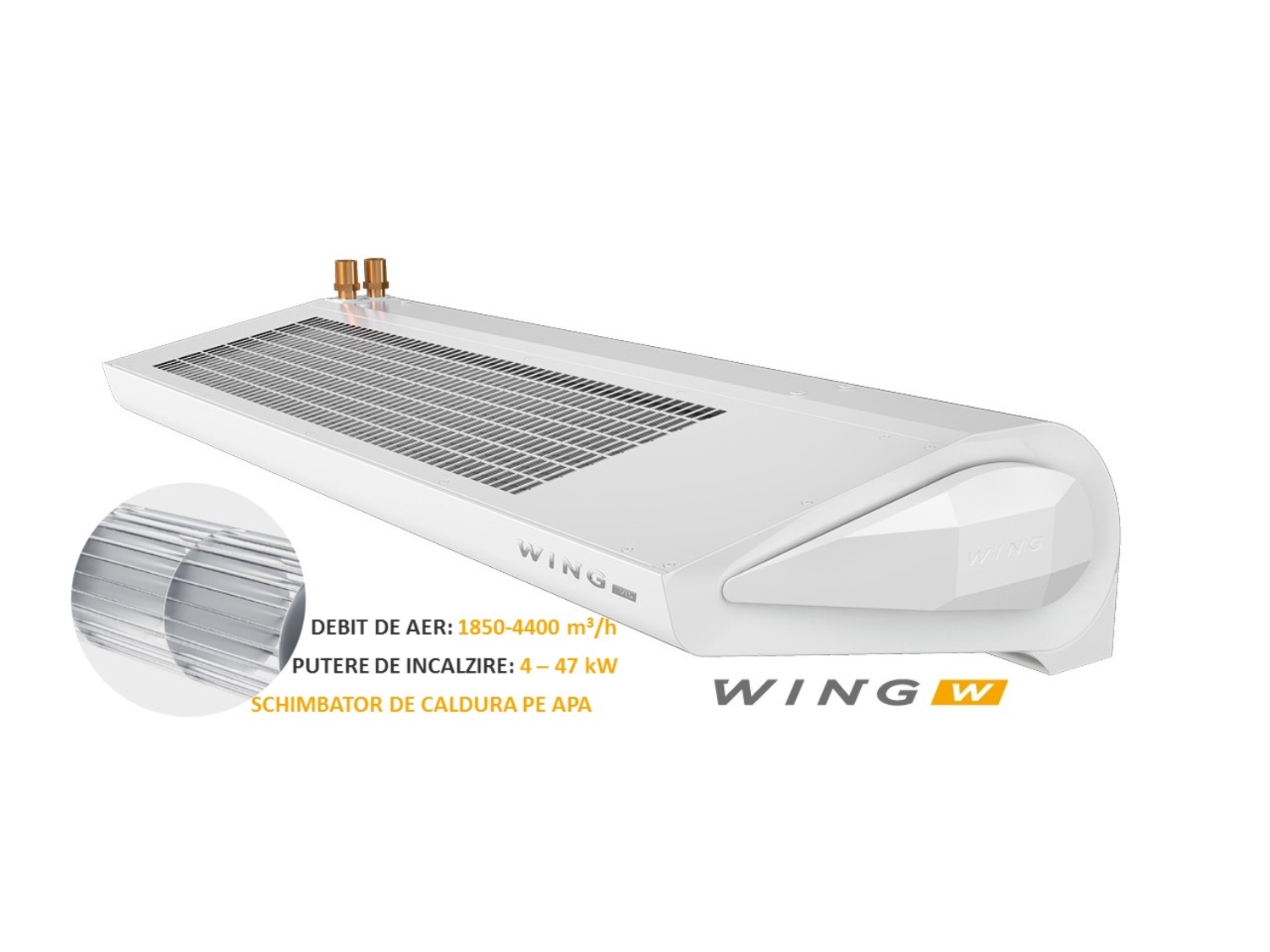 PERDEA DE AER PE AGENT TERMIC WING II W100 (EC) 4 - 17 KW 1