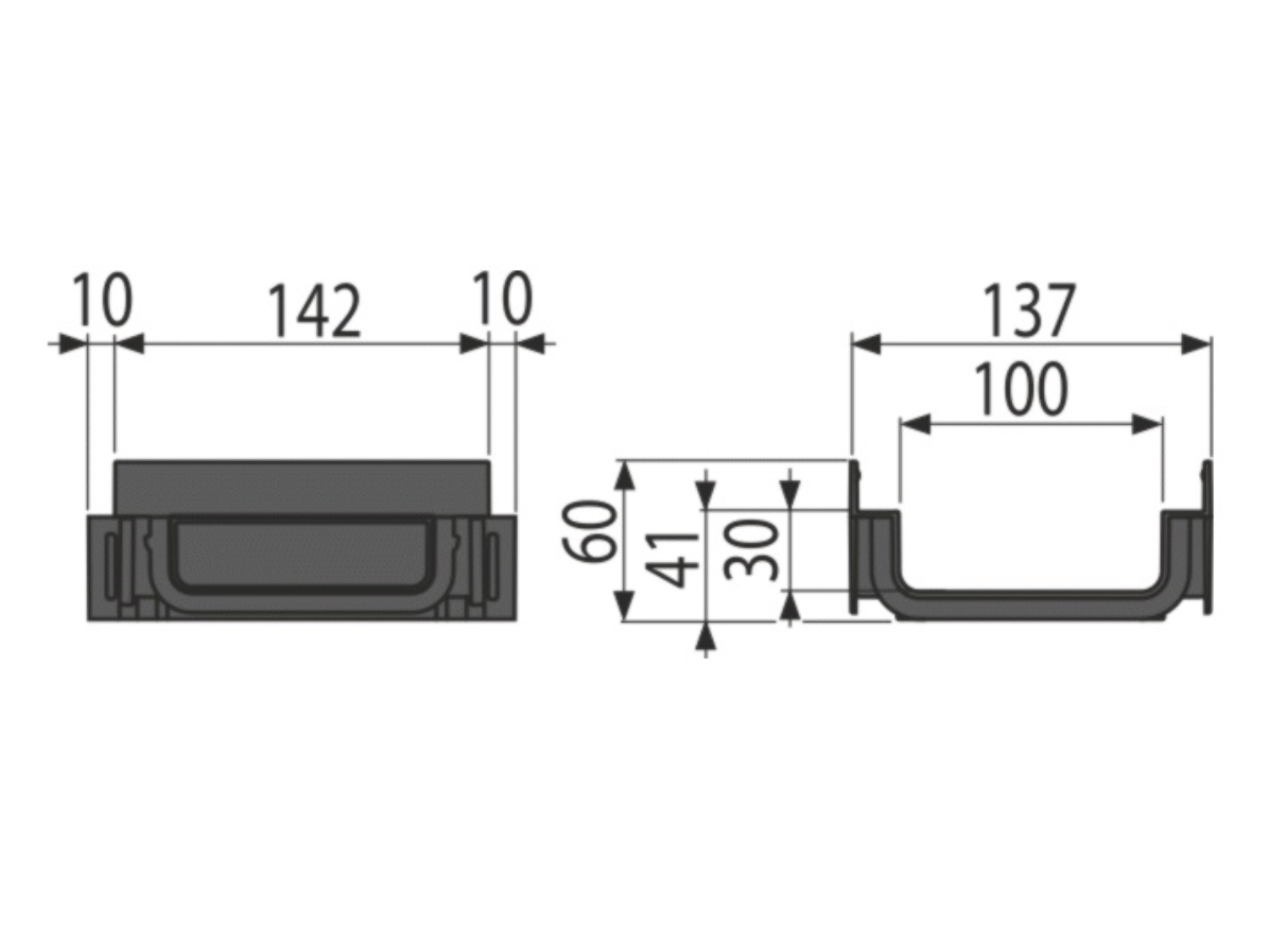 PIESA DE CONECTARE A CANALULUI DE SCURGERE EXTERIOR AVZ112 - LOW 2