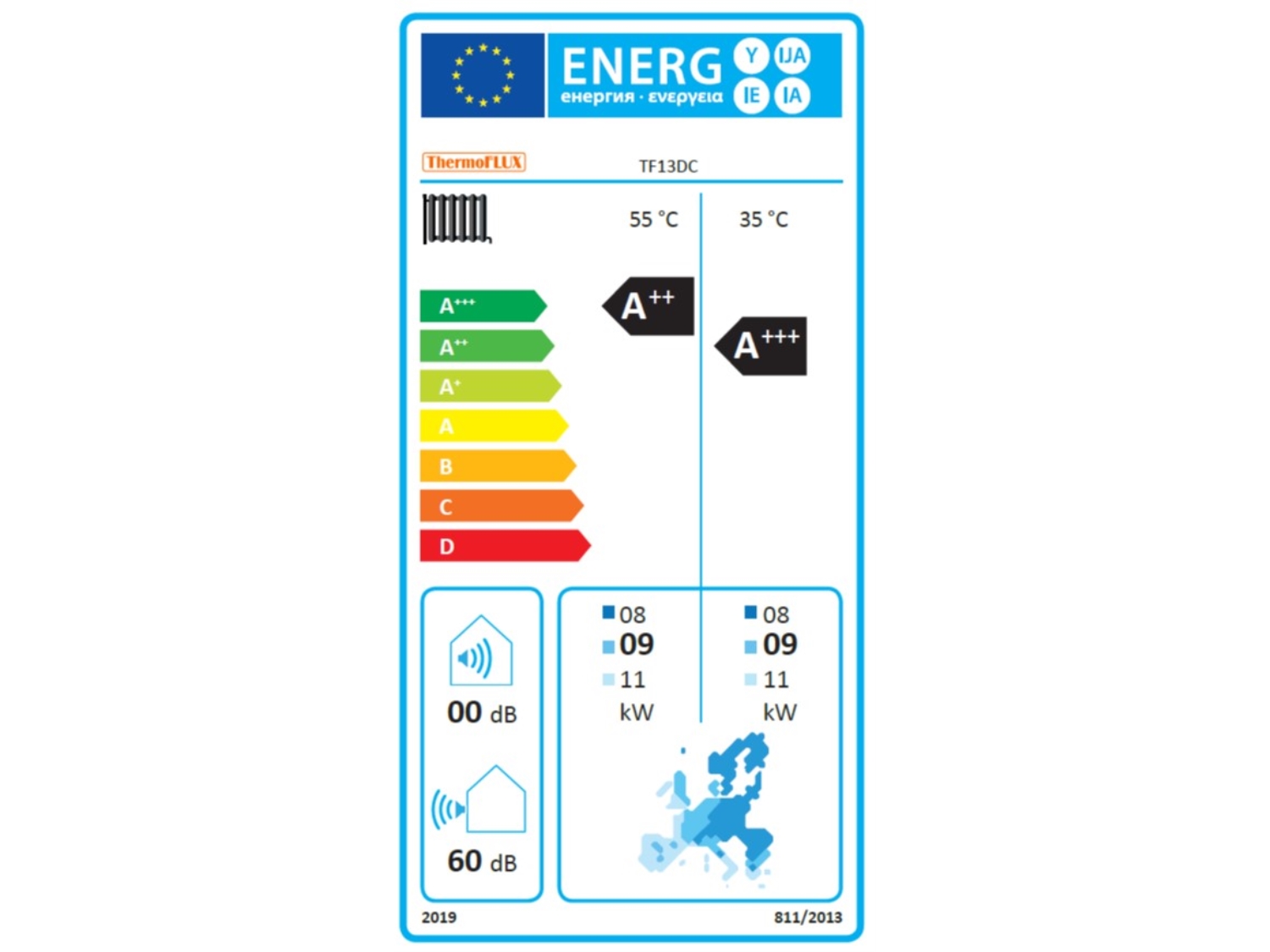 POMPA DE CALDURA MONOBLOC AER - APA THERMOFLUX TF13DC 220V - 13 KW 2