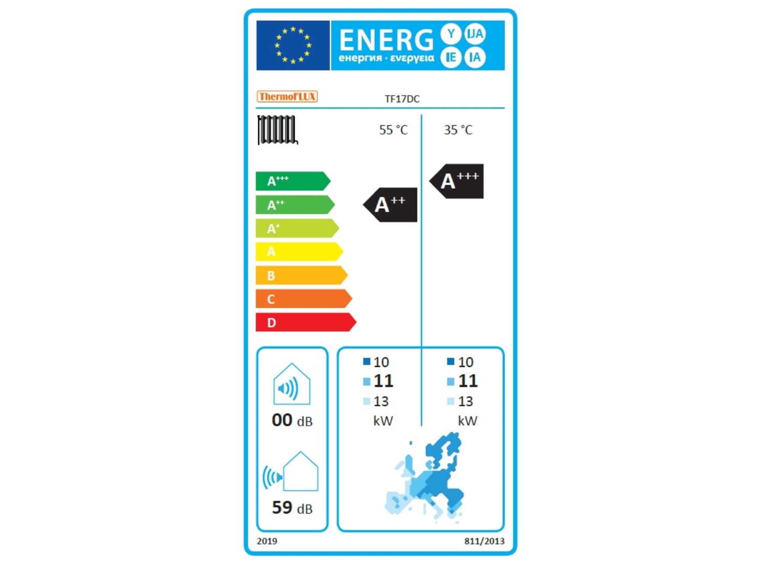 POMPA DE CALDURA MONOBLOC AER - APA THERMOFLUX TF17DC 220V - 17 KW 2