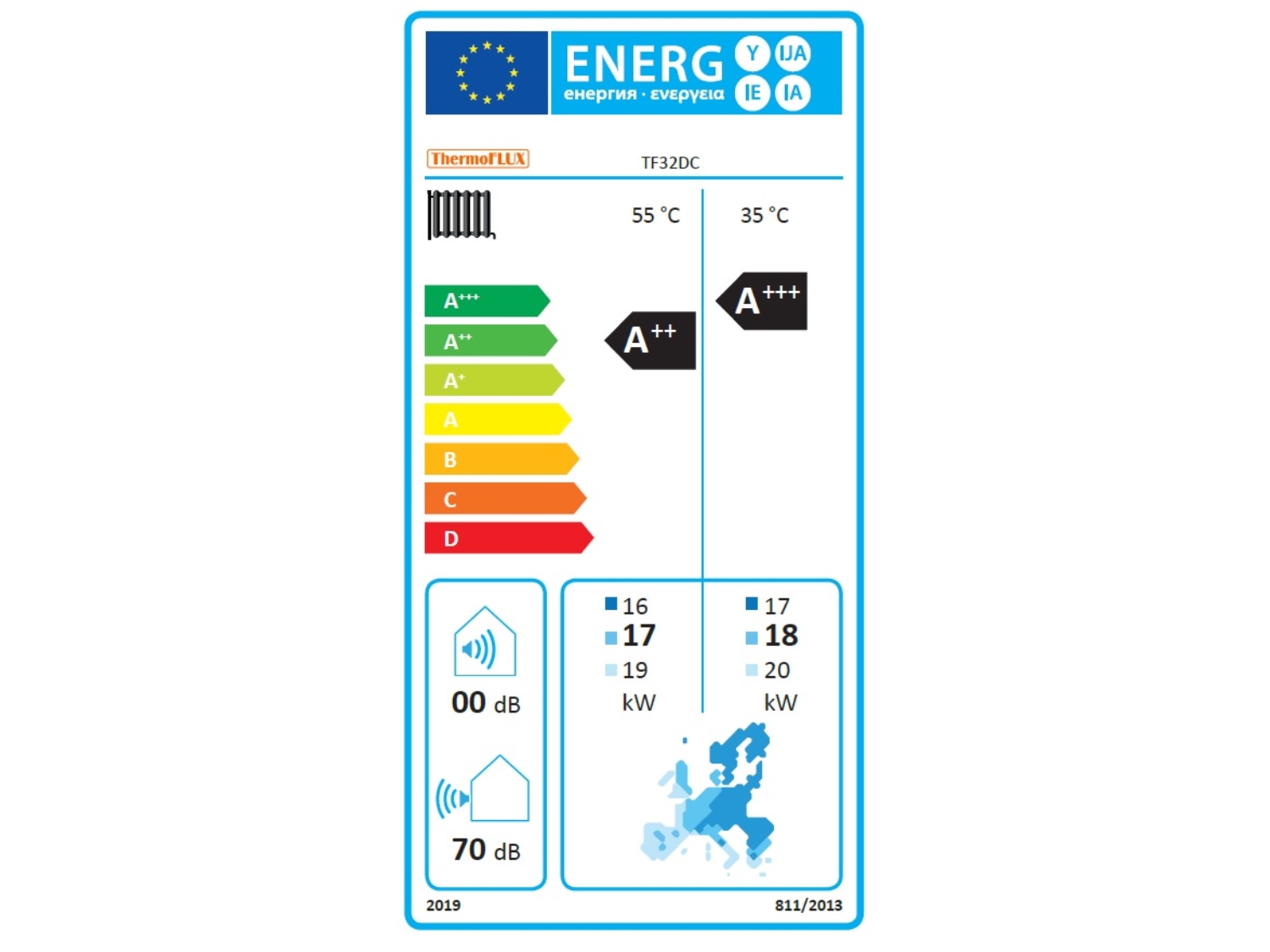 POMPA DE CALDURA MONOBLOC AER - APA THERMOFLUX TF32DC 380V - 32 KW 2