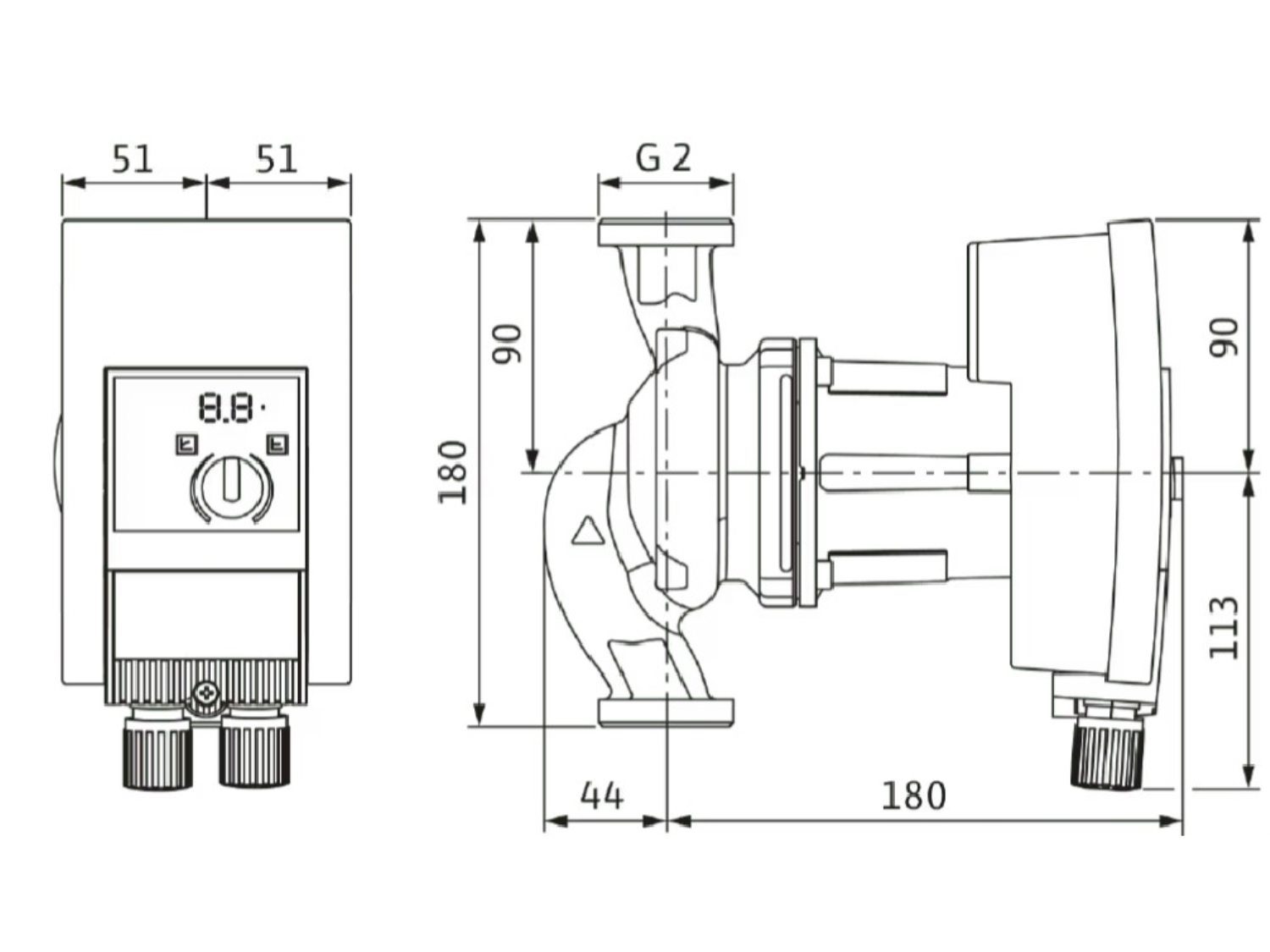 POMPA DE CIRCULATIE WILO YONOS PARA HF 30/0.5-10 - OEM 2