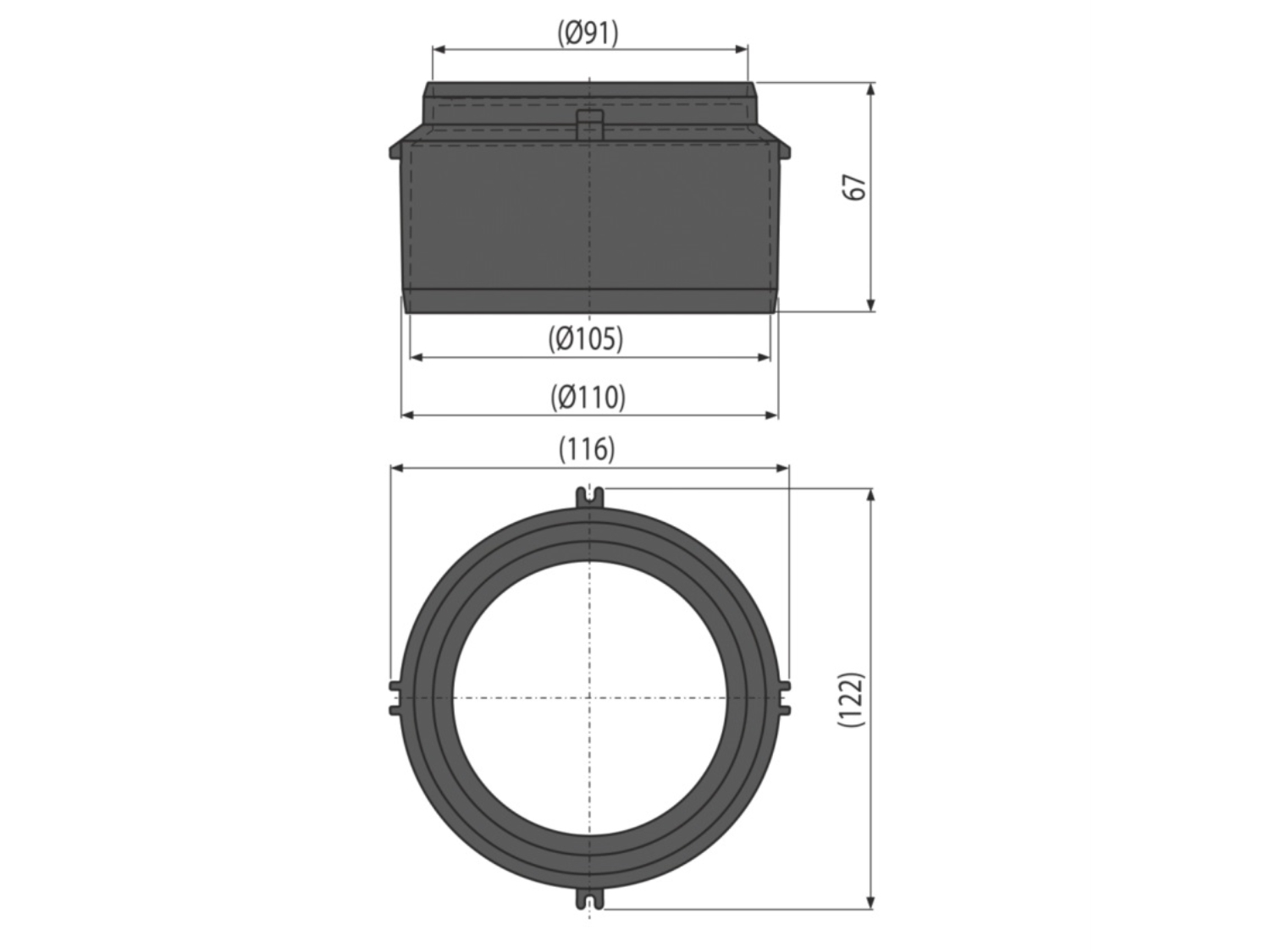 RACORD PENTRU CONECTARE LA SCURGERE DN 110 - LOW 2