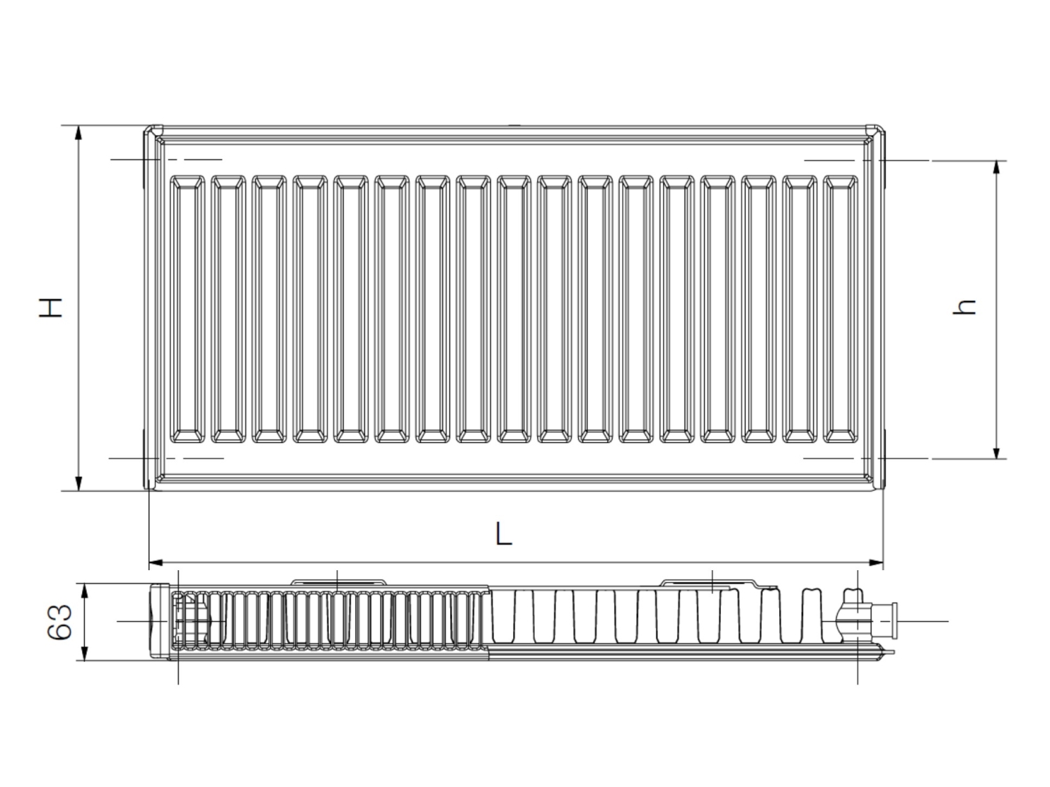 RADIATOR KORADO 11K600/ 800 2