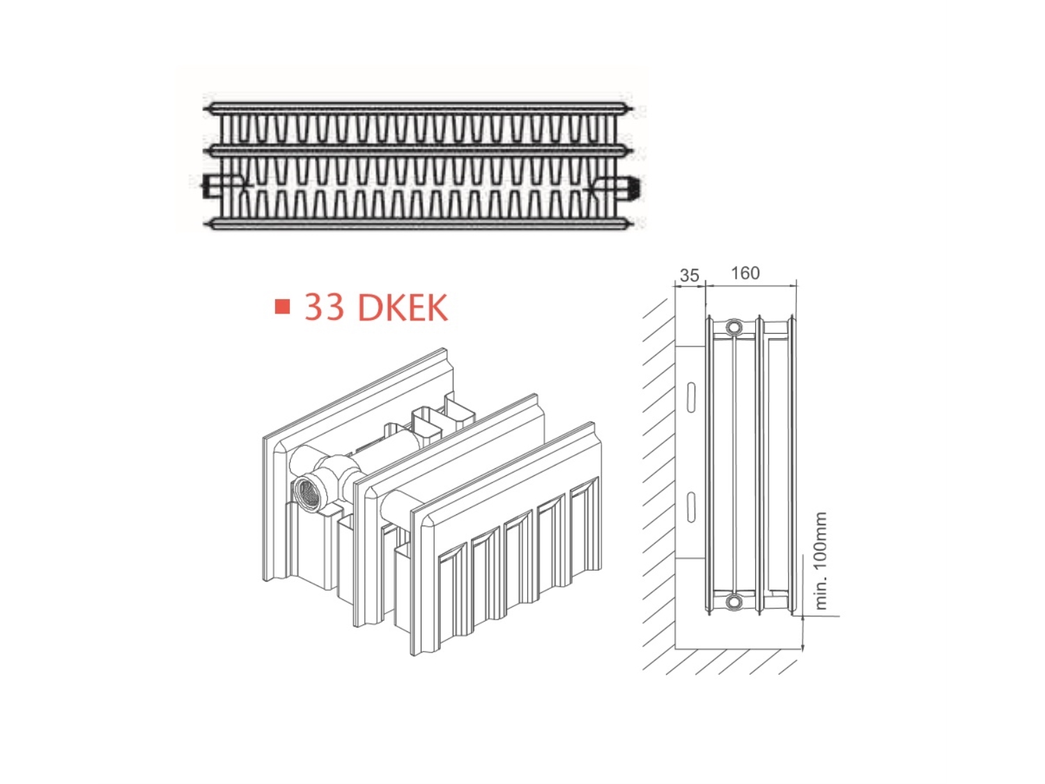 RADIATOR OTEL AIRFEL 33PK300/2000 2