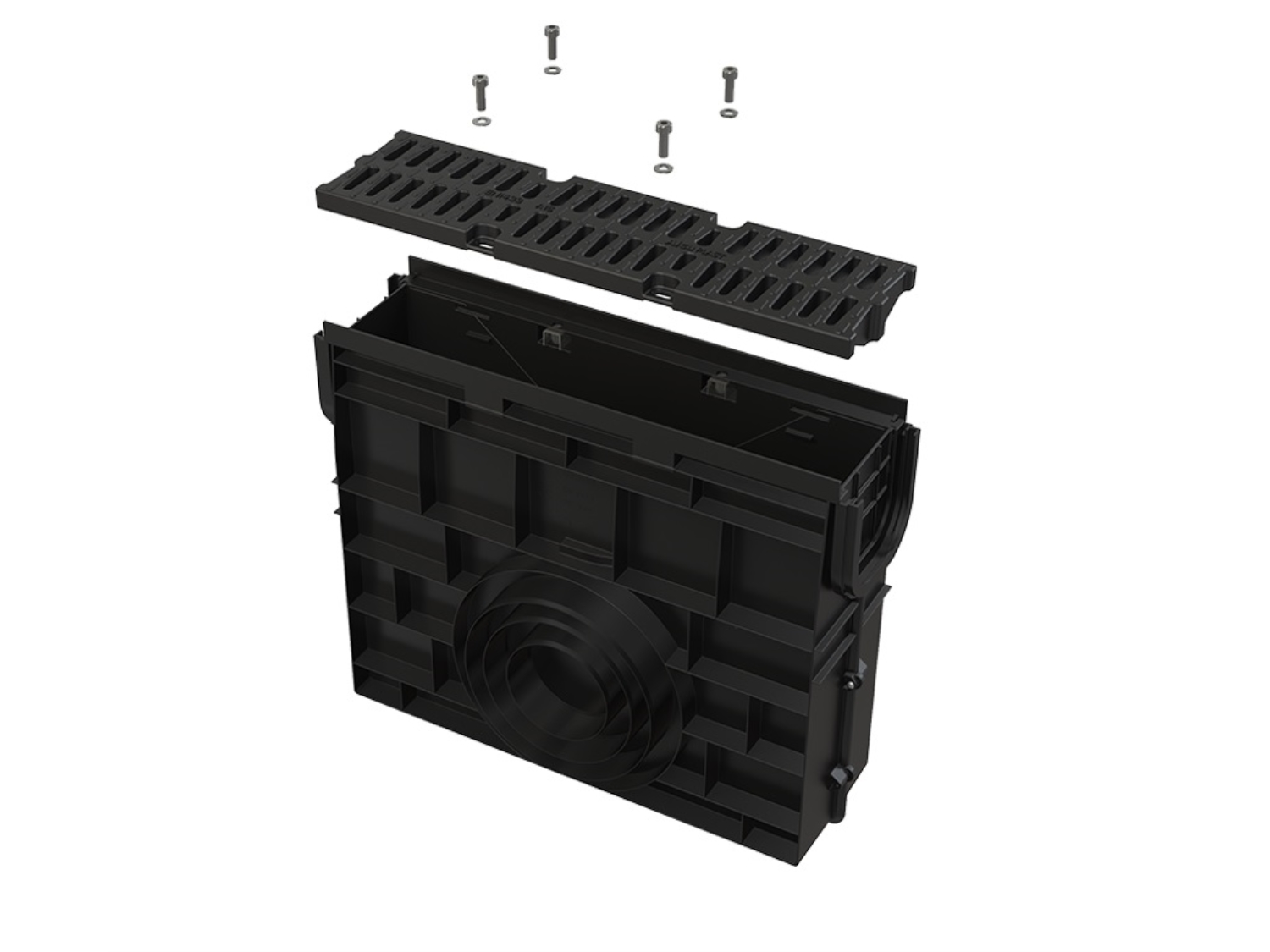 RIGOLA DE COLECTARE PENTRU AVZ104 CU RAMA DIN PLASTIC SI GRATAR DIN PLASTIC