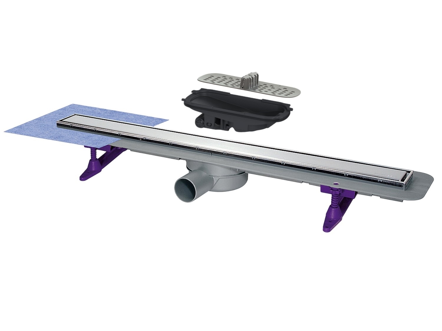 RIGOLA DUS KESSEL LINEARIS CU CLAPETA MULTISTOP SI SITA PAR - 850 MM 1
