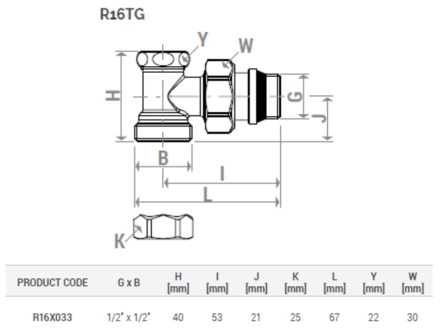 ROBINET RADIATOR RETUR COLTAR GIACOMINI 1/2 2