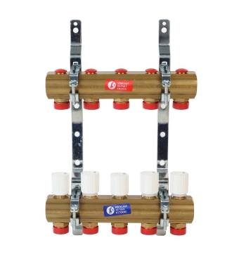 SET DISTRIBUITOR GIACOMINI FARA DEBITMETRE 1' X 18 - 4 CIRCUITE 1